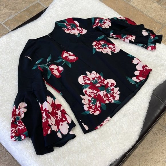 DG2 by Diane Gilman Floral-Print Cascade Tunic - Picture 6 of 8